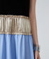 Velvet Shimmer Waist Dress
